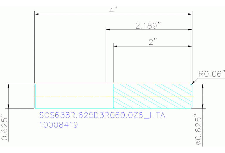 SCS638R.625D3R060.0Z6 HTA