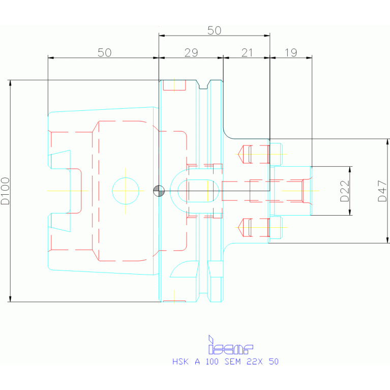 HSK A100 SEM22X50