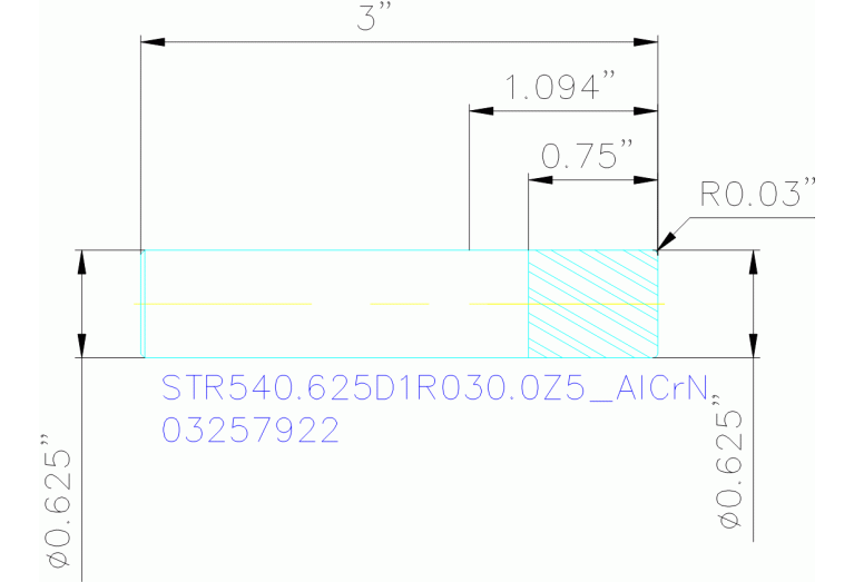 STR540.625D1R030.0Z5 ALCRN