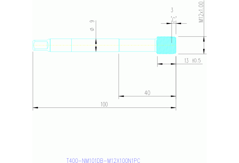 T400-NM101DB-M12X100N1PC