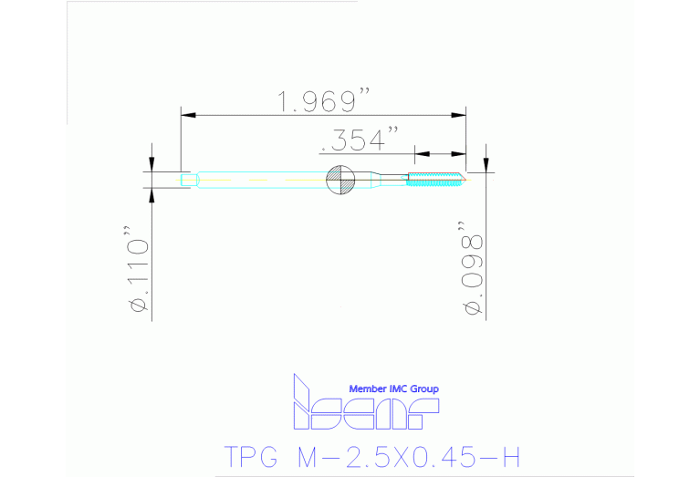 TPG M-2.5X0.45-H HE