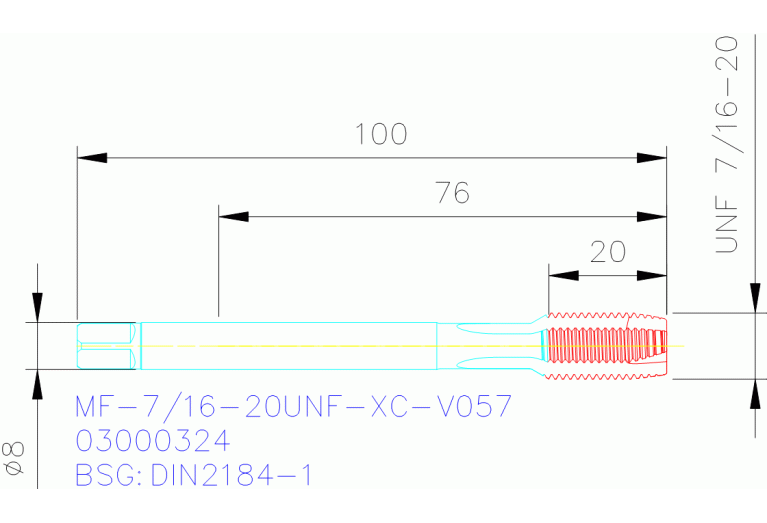 MF-7/16-20UNF-XC-V057