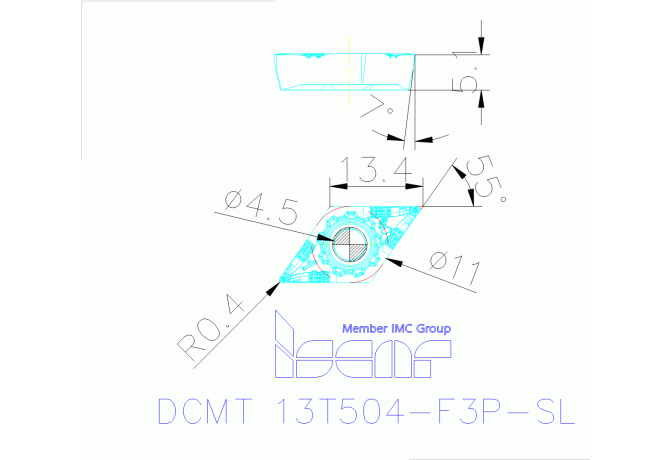 DCMT 13T504-F3P-SL IC8150