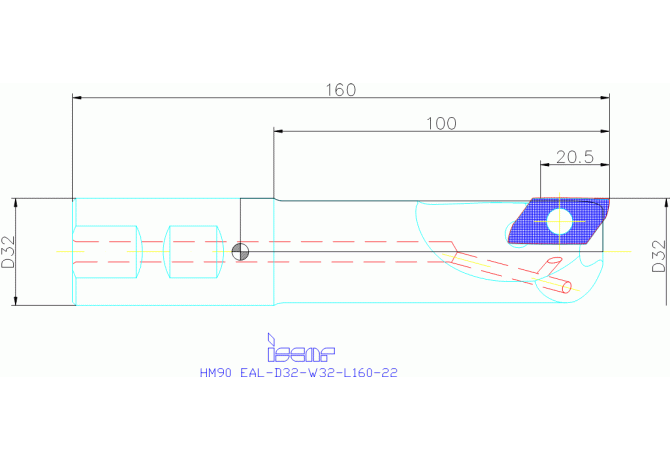 HM90 EAL-D32-W32-L160-22