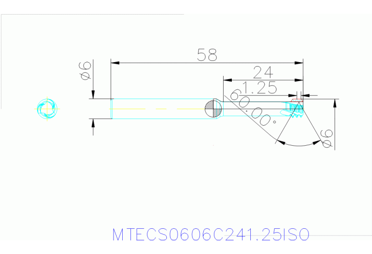 MTECS 0606C24 1.25ISO IN2005