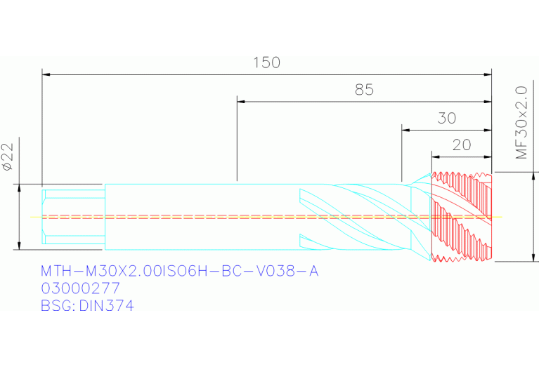 MTH-M30X2.00ISO6H-BC-V038-A