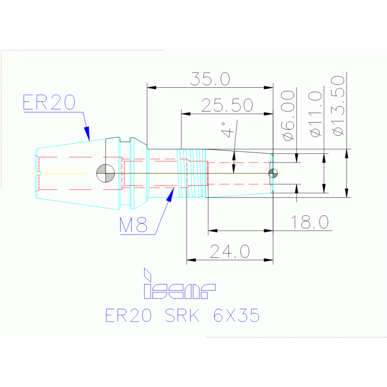 ER20 SRK 6X35