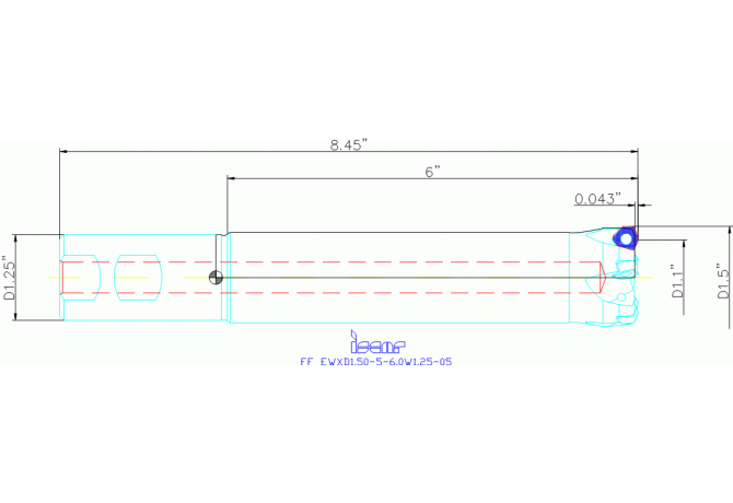 FF EWXD1.50-5-6.0W1.25-05