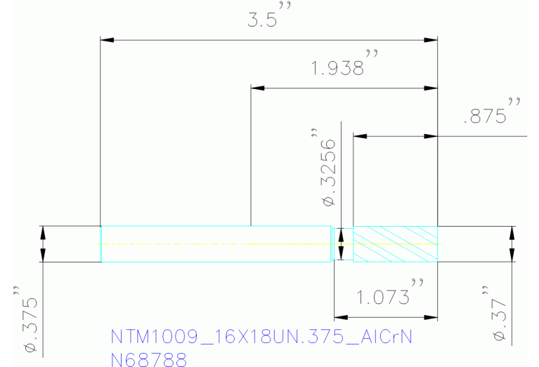 NTM1009/16X18UN.375 ALCRN