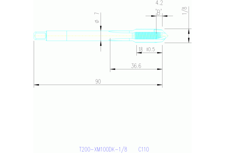 T200-XM100DK-1/8 C110