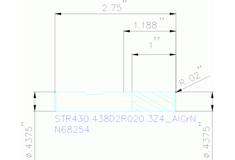STR430.438D2R020.3Z4 ALCRN