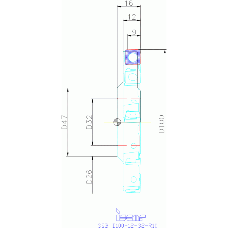 SSB D100-12-32-R10