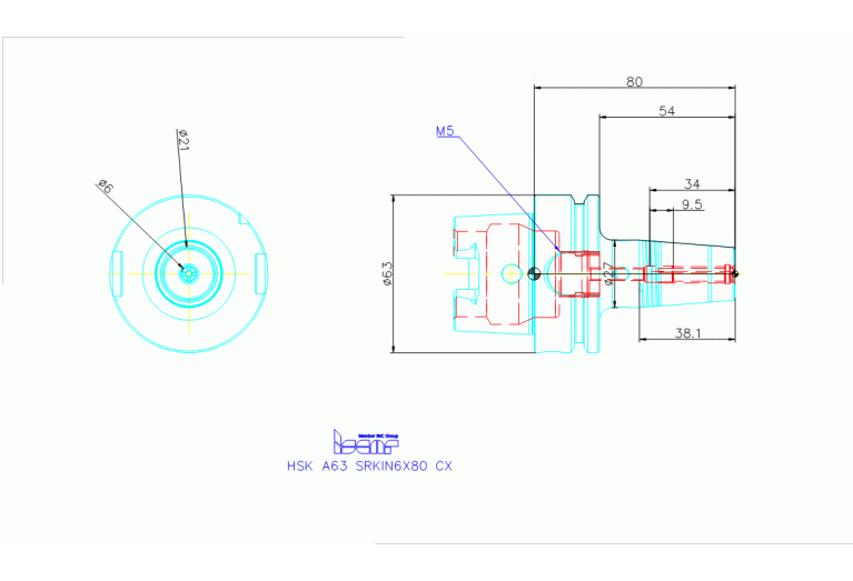HSK A63 SRKIN6X80 CX