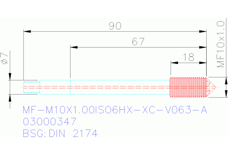 MF-M10X1.00ISO6HX-XC-V063-A