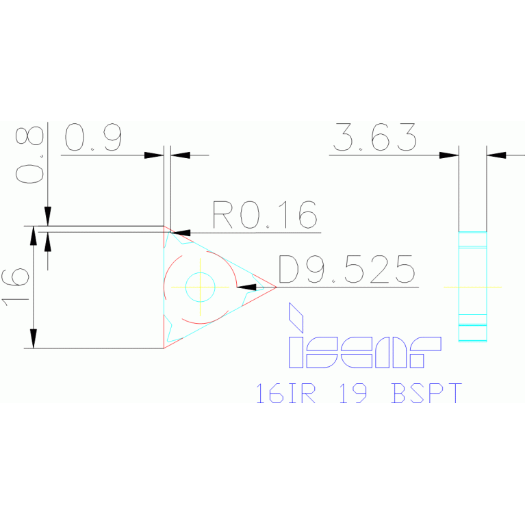 16IR 19 BSPT IC250