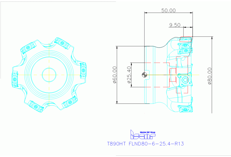 T890HT FLND80-6-25.4-R13