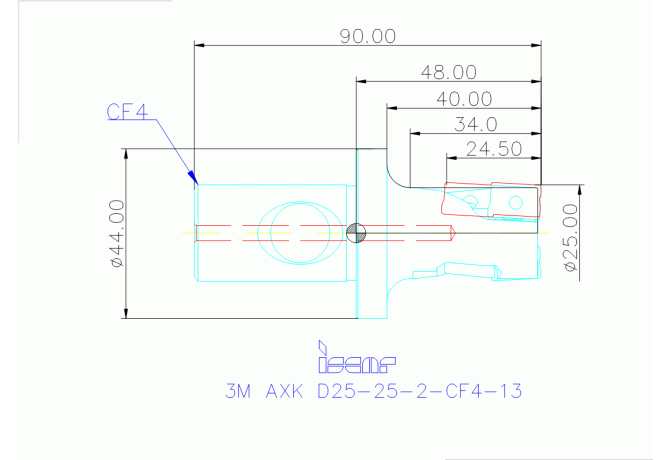 3M AXK D25-25-2-CF4-13