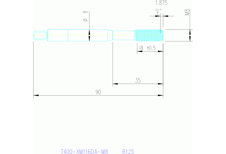 T400-XM116DA-M8 B125