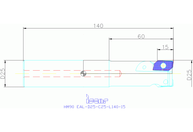 HM90 EAL-D25-C25-L140-15