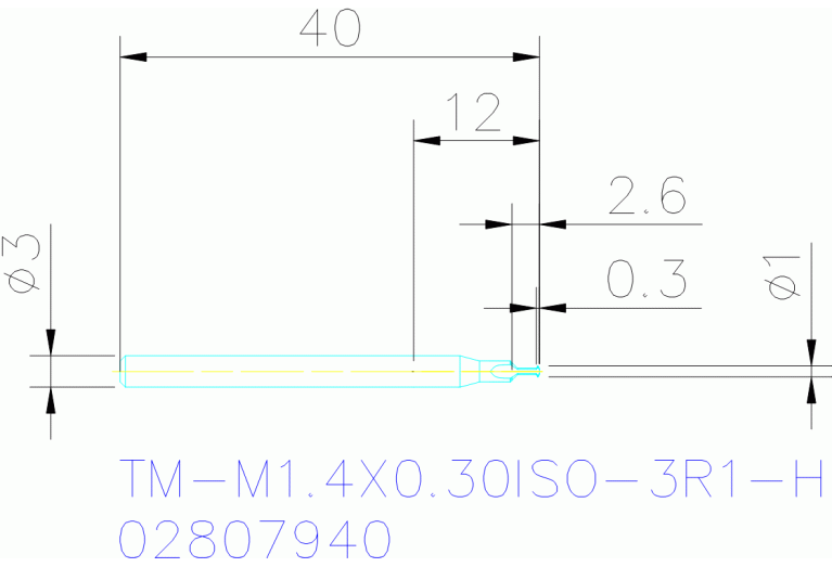 TM-M1.4X0.30ISO-3R1-H
