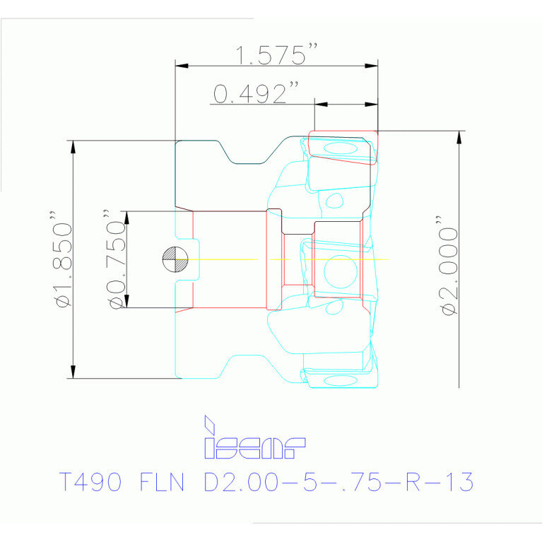 T490 FLN D2.00-5-.75-R-13