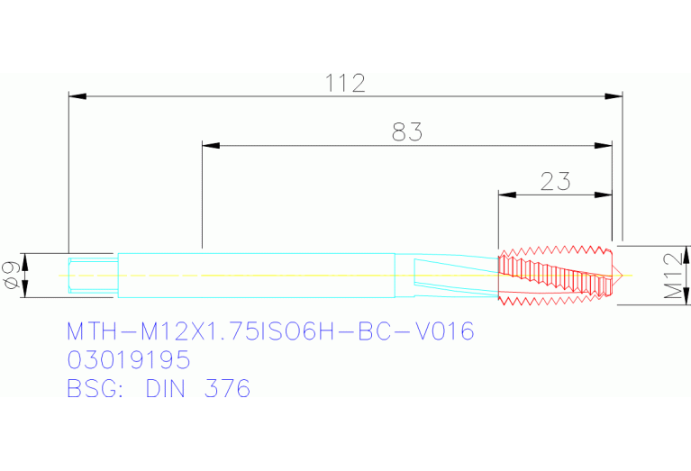 MTH-M12X1.75ISO6H-BC-V016