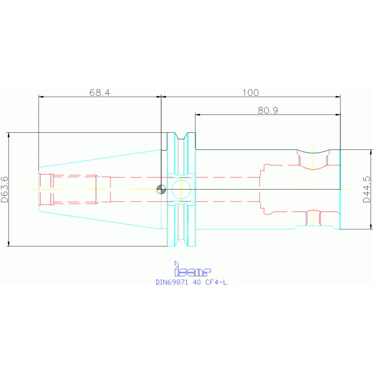 DIN69871 40 CF4-L