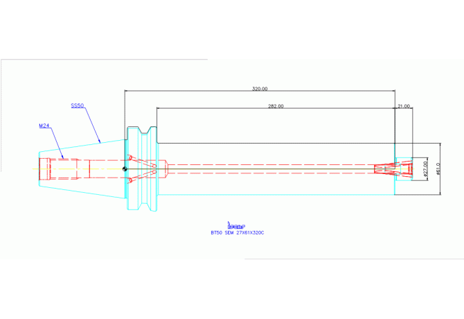 BT50 SEM 27X61X320C