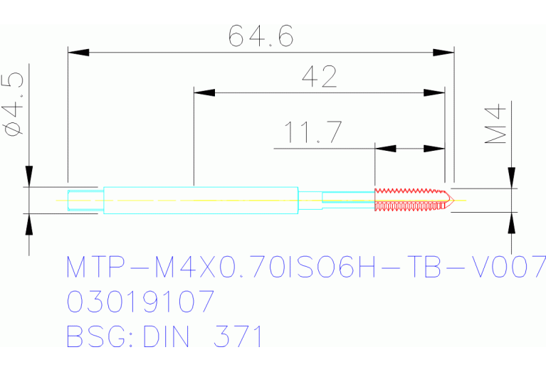 MTP-M4X0.70ISO6H-TB-V007