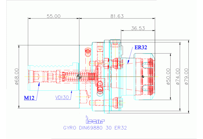 GYRO DIN69880 30 ER32