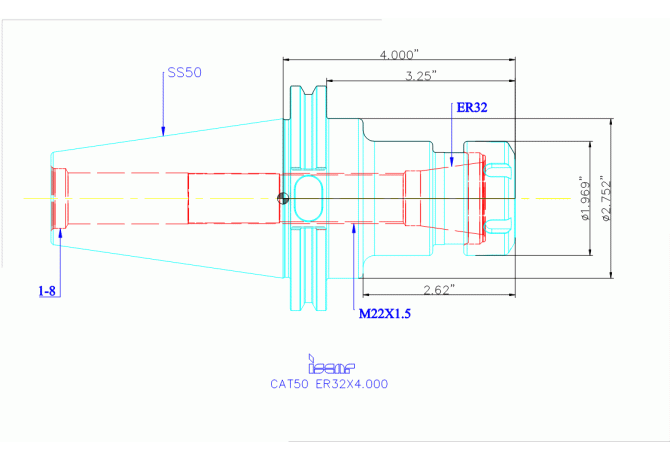 CAT50 ER32X4.000