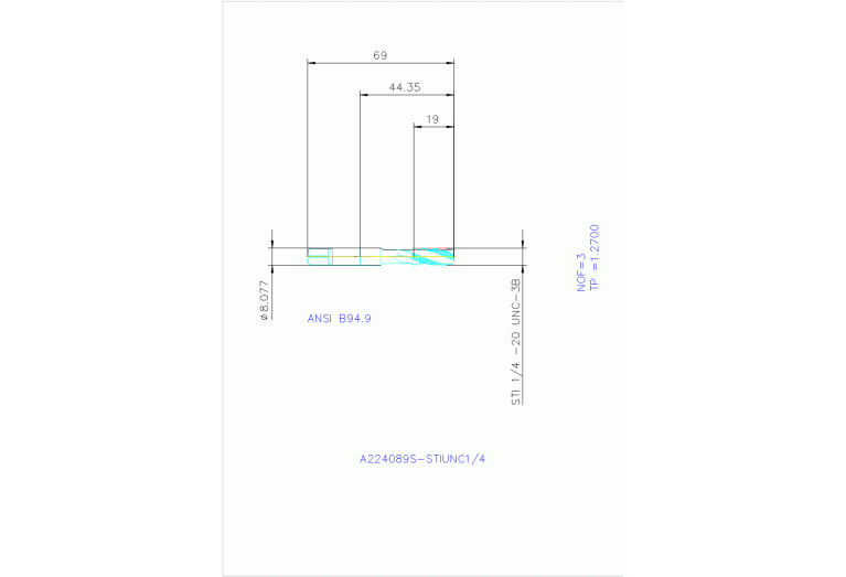 A224089S-STIUNC1/4