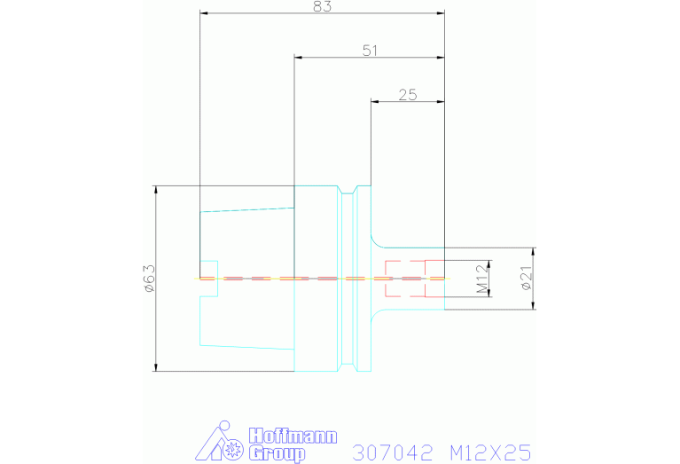 307042 M12X25