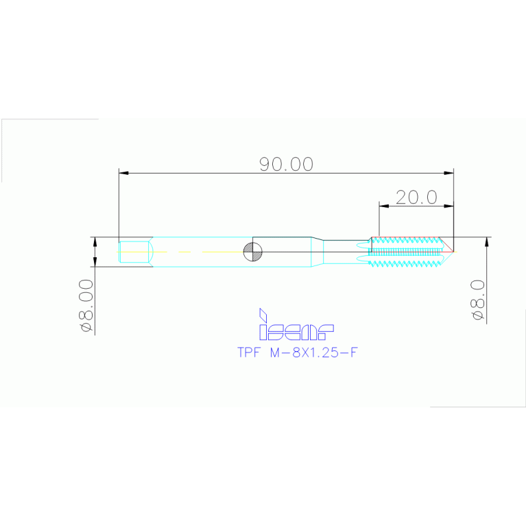 TPF M-8X1.25-F HETI