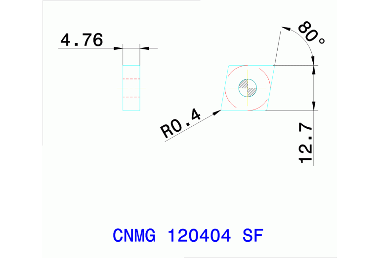 CNMG 120404 SF TT8020