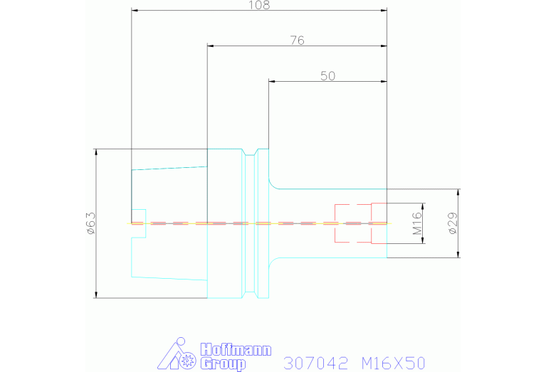 307042 M16X50