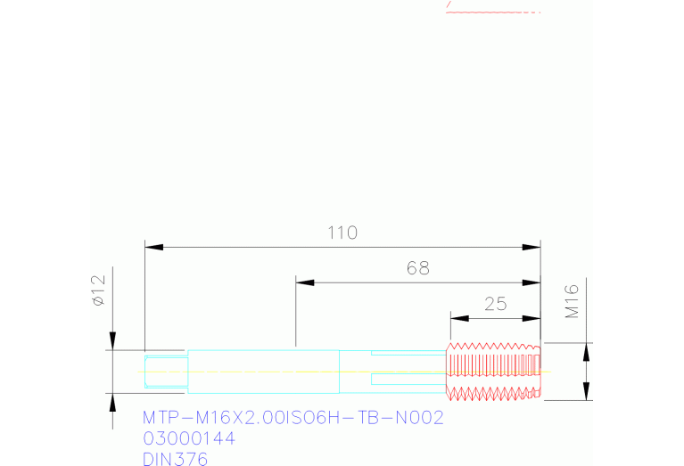 MTP-M16X2.00ISO6H-TB-N002