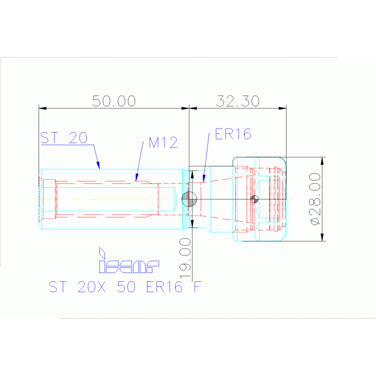 ST 20X 50 ER16 F