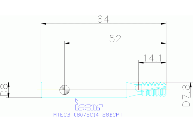 MTECB 08078C14 28BSPT IC908