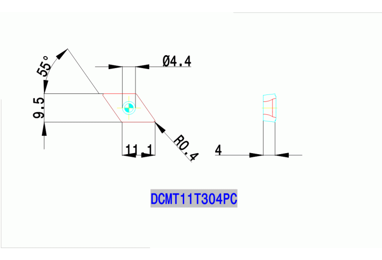 DCMT 11T304 PC TT8125