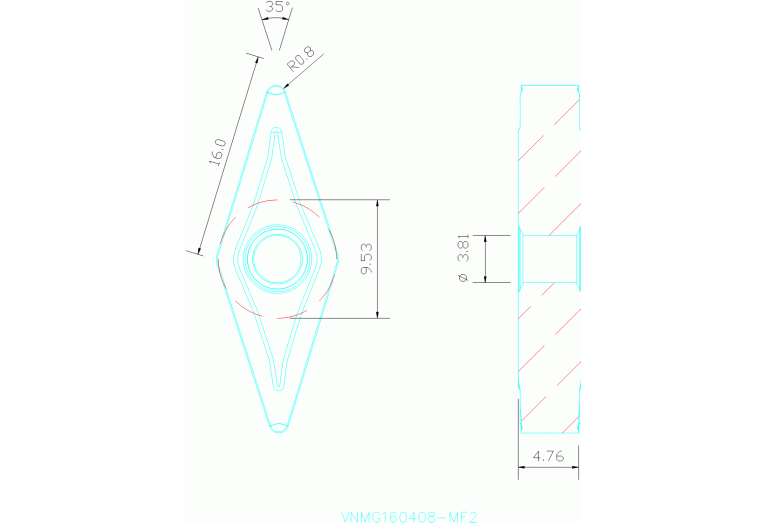VNMG160408-MF2 TP1500
