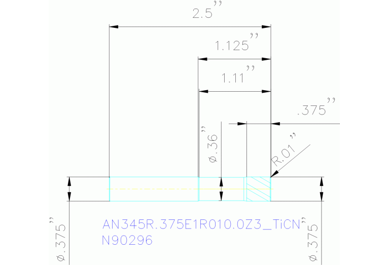 AN345R.375E1R010.0Z3 TICN
