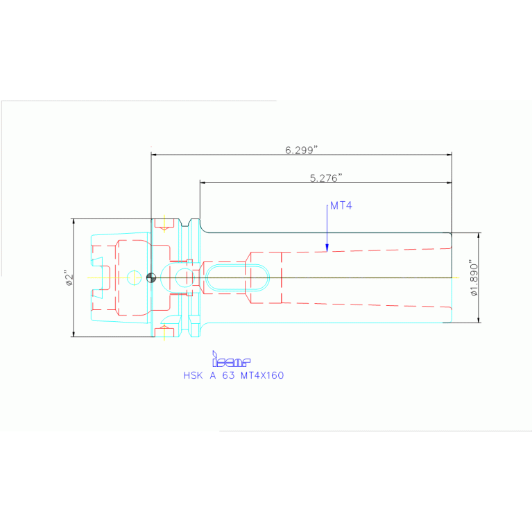 HSK A63 MT4X160