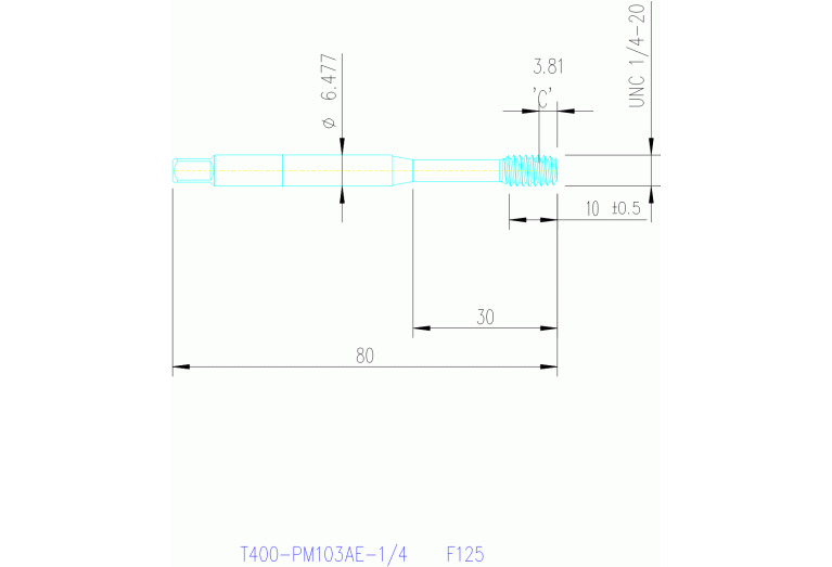 T400-PM103AE-1/4 F125