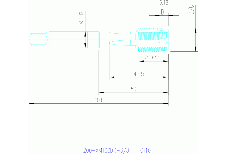T200-XM100DK-3/8 C145