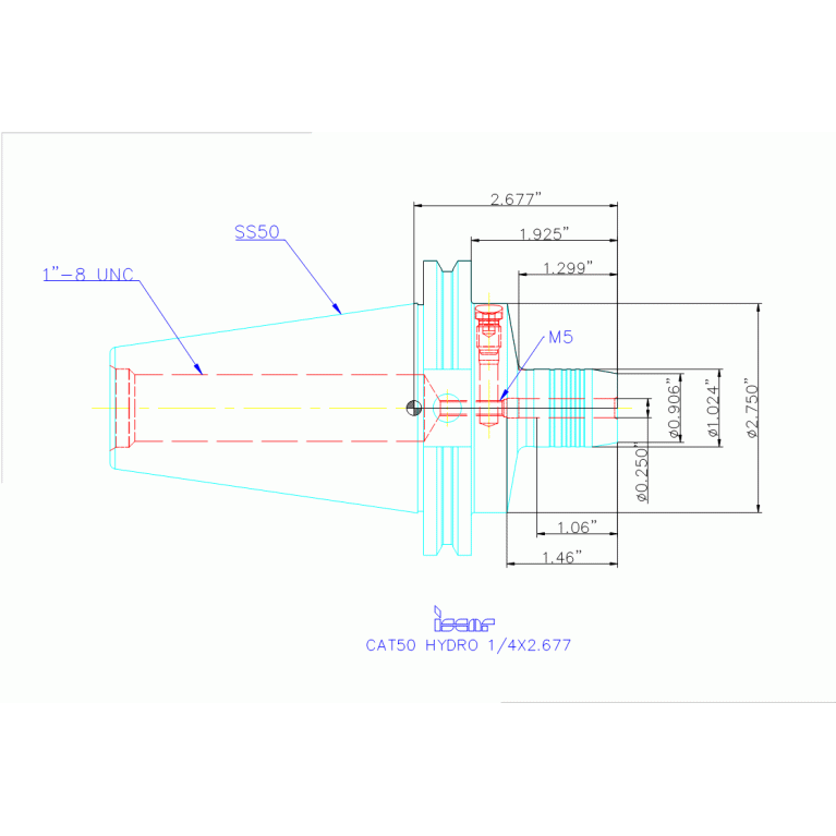 CAT50 HYDRO 1/4X2.677