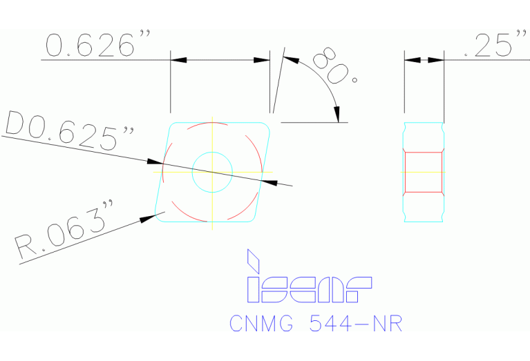 CNMG 160616-NR IC807