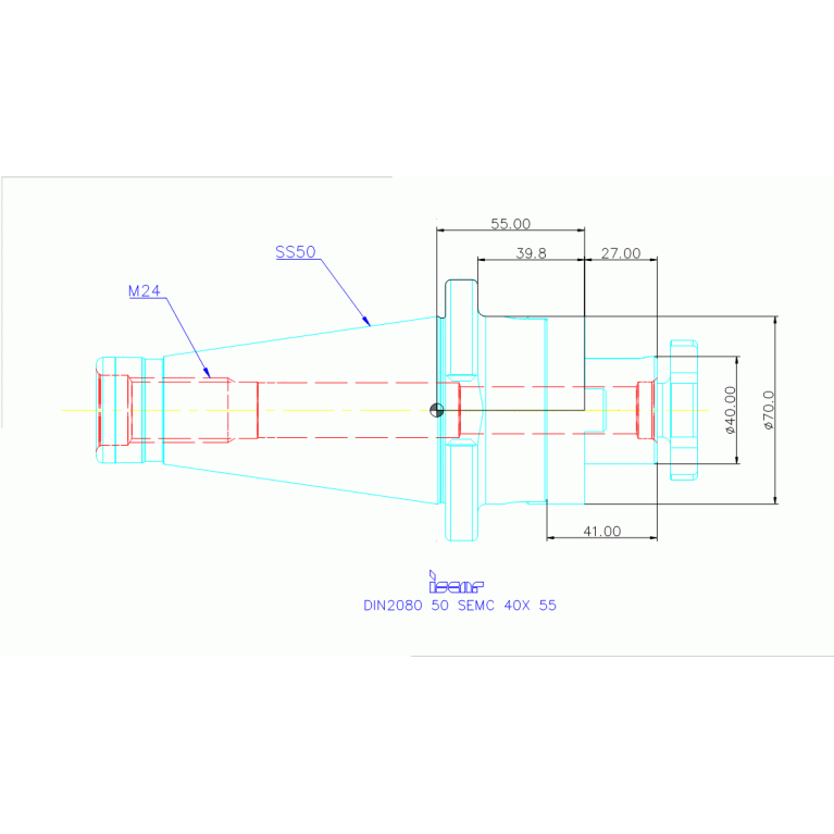 DIN2080 50 SEMC 40X 55