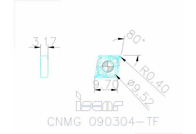 CNMG 090304-TF IC8150