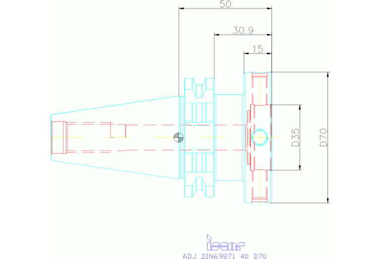 ADJ DIN69871 40 D70